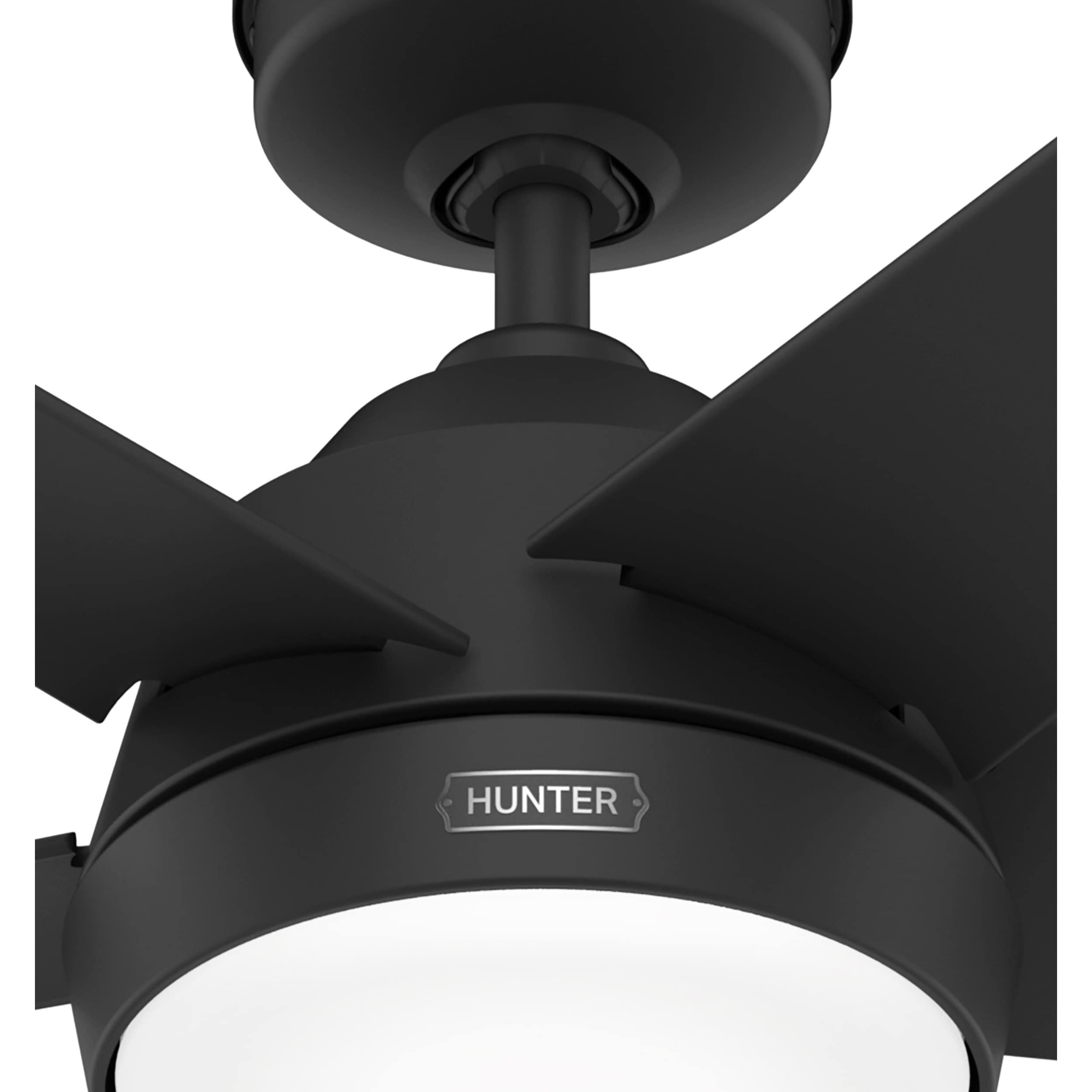 Ventilatore da soffitto per esterni Hunter 52 Skyflow con kit di luci a LED, controllo a parete - Stile moderno e contemporaneo costiero - WeatherMax - ANTIPIOGGIA!