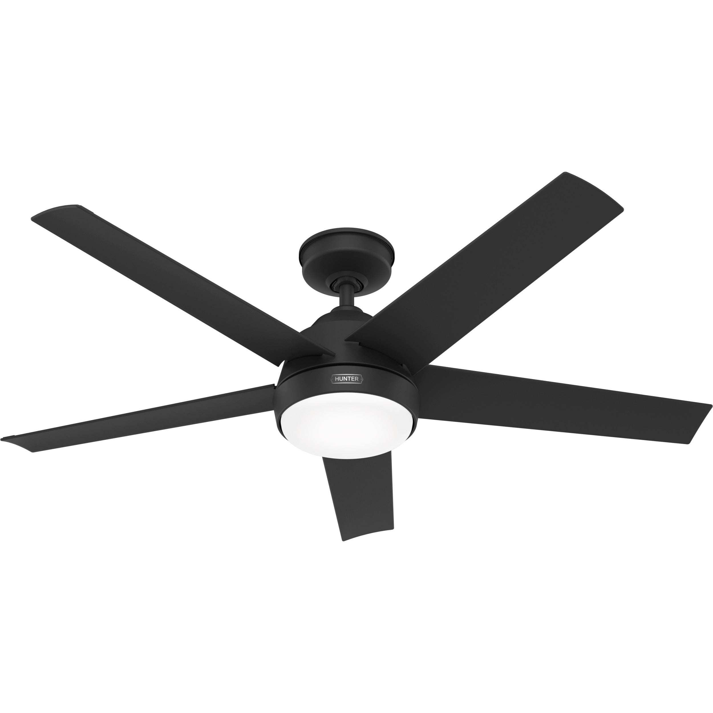 Ventilatore da soffitto per esterni Hunter 52 Skyflow con kit di luci a LED, controllo a parete - Stile moderno e contemporaneo costiero - WeatherMax - ANTIPIOGGIA!