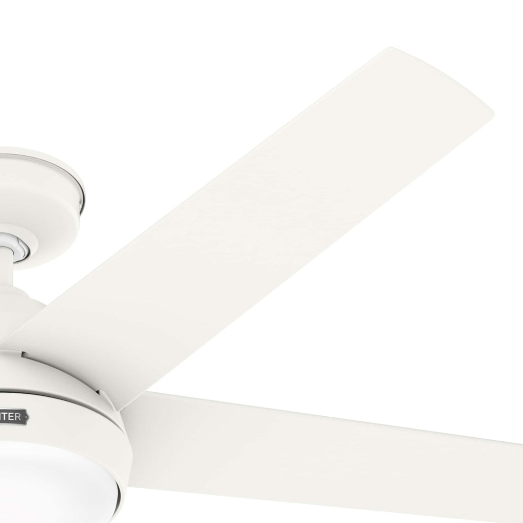 Ventilatore da soffitto per esterni Hunter 52 Skyflow con kit di luci a LED, controllo a parete - Stile moderno e contemporaneo costiero - WeatherMax - ANTIPIOGGIA!