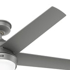 Ventilatore da soffitto per esterni Hunter 52 Skyflow con kit di luci a LED, controllo a parete - Stile moderno e contemporaneo costiero - WeatherMax - ANTIPIOGGIA!