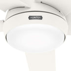 Ventilatore da soffitto per esterni Hunter 52 Skyflow con kit di luci a LED, controllo a parete - Stile moderno e contemporaneo costiero - WeatherMax - ANTIPIOGGIA!