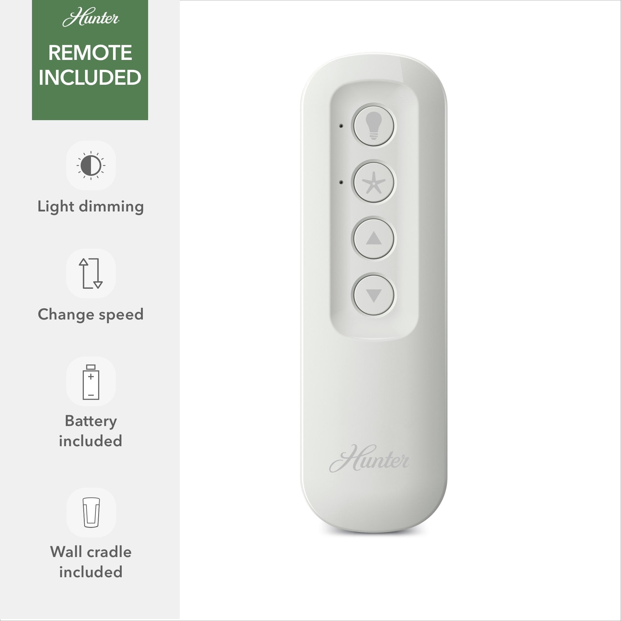 Ventilatore da soffitto Hunter WiFi Whittington con luce LED, telecomando portatile - Mulino a vento - Industriale, da fattoria, rustico - VENTILATORE INTELLIGENTE!