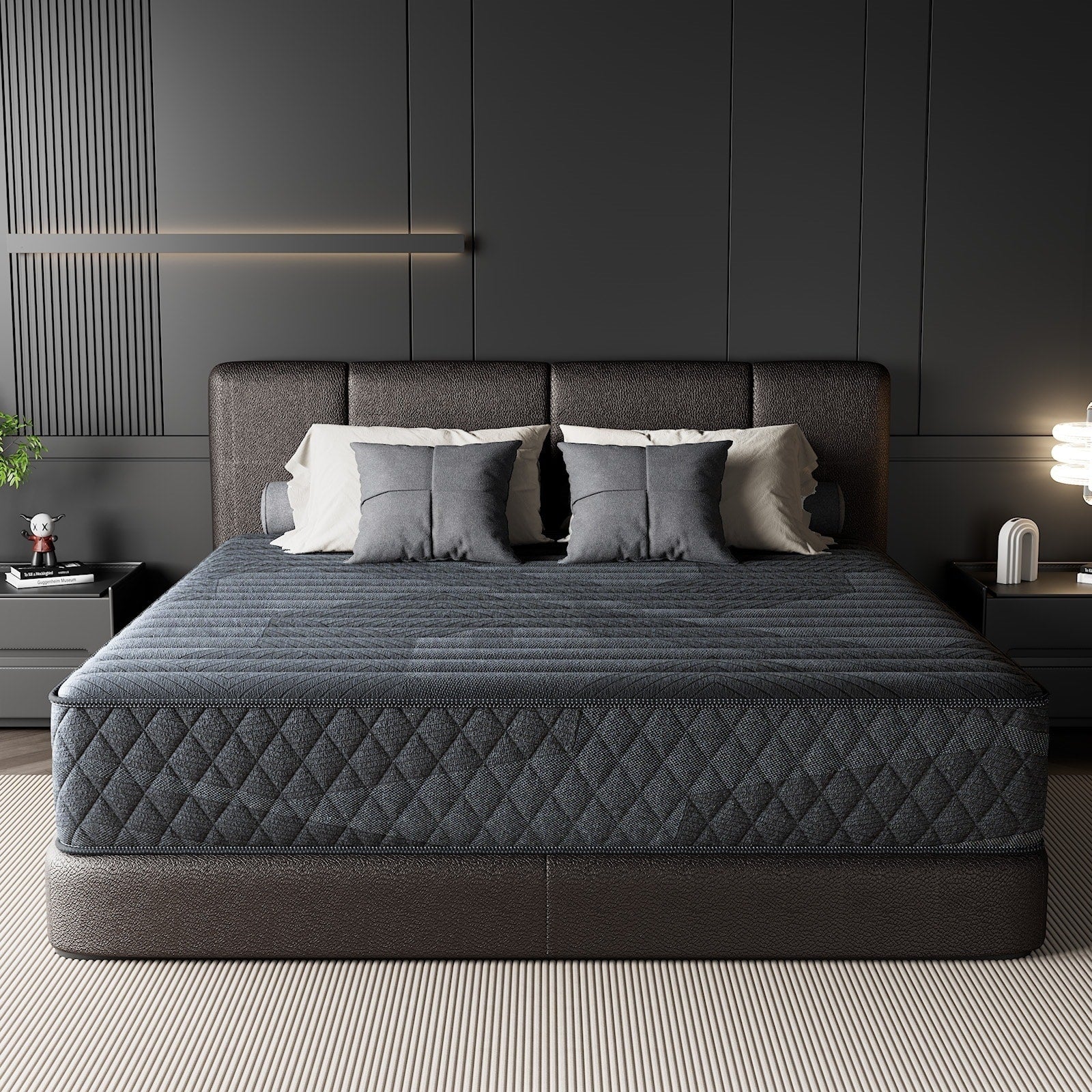 Materasso traspirante rinfrescante SweDrea Plush Hybrid Memory Foam da 8/12 pollici con CertiPUR-US, SGS e OEKO-TEX