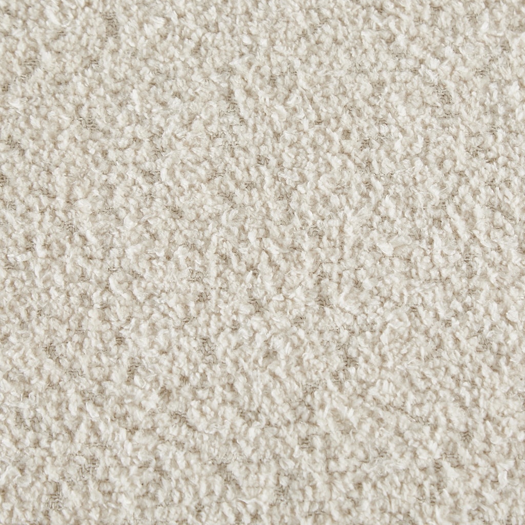 Panca contenitore curva in stile bouclé Bailey INK IVY