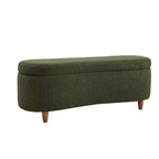 Panca contenitore curva in stile bouclé Bailey INK IVY