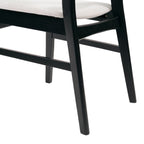Sedia da pranzo Abrielle in legno di caucciù imbottita in stile moderno di metà secolo (set di 2) di Christopher Knight Home