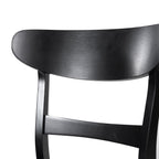 Sedia da pranzo Abrielle in legno di caucciù imbottita in stile moderno di metà secolo (set di 2) di Christopher Knight Home