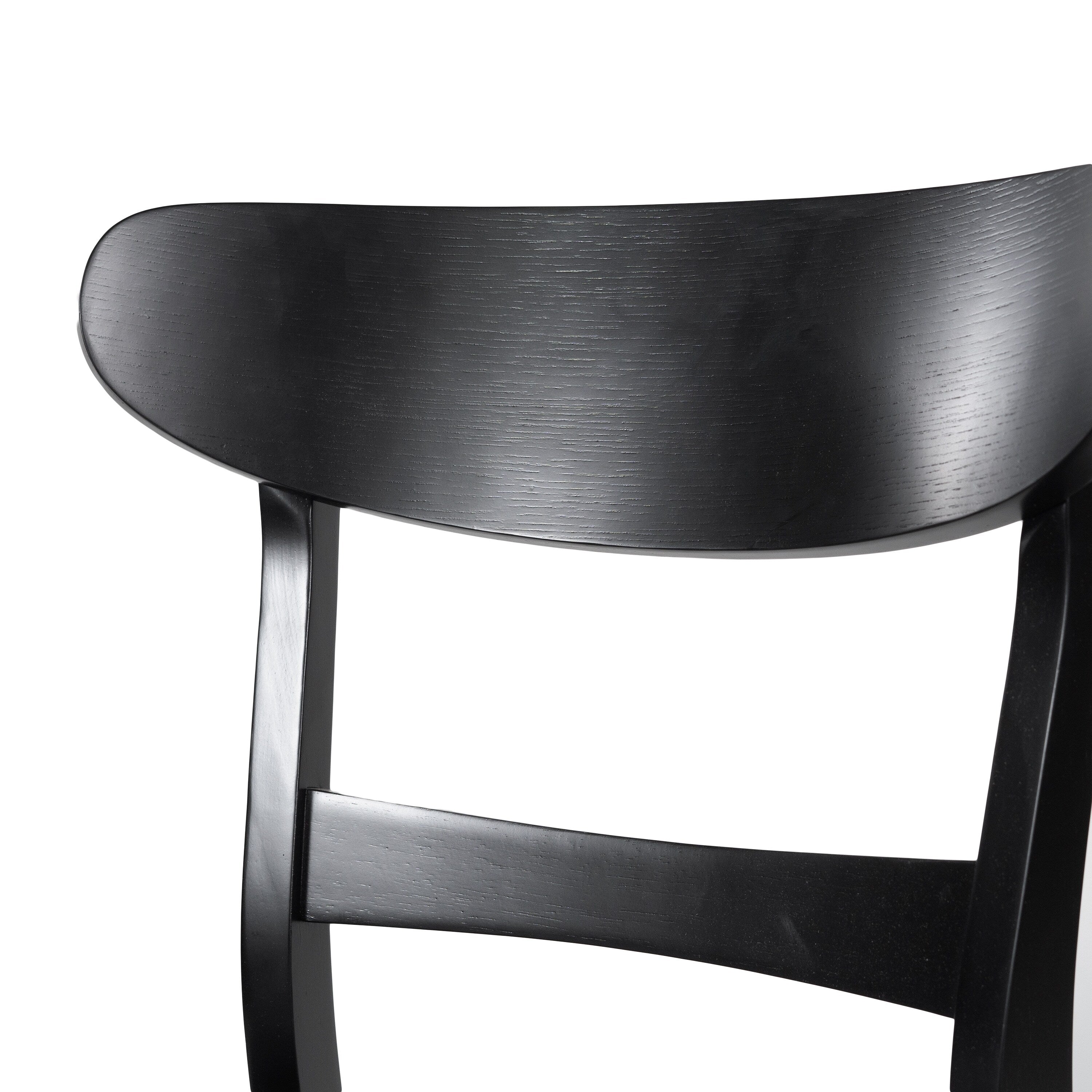 Sedia da pranzo Abrielle in legno di caucciù imbottita in stile moderno di metà secolo (set di 2) di Christopher Knight Home