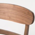 Sedia da pranzo Abrielle in legno di caucciù imbottita in stile moderno di metà secolo (set di 2) di Christopher Knight Home