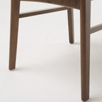 Sedia da pranzo Abrielle in legno di caucciù imbottita in stile moderno di metà secolo (set di 2) di Christopher Knight Home