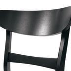 Sedia da pranzo Abrielle in legno di caucciù imbottita in stile moderno di metà secolo (set di 2) di Christopher Knight Home