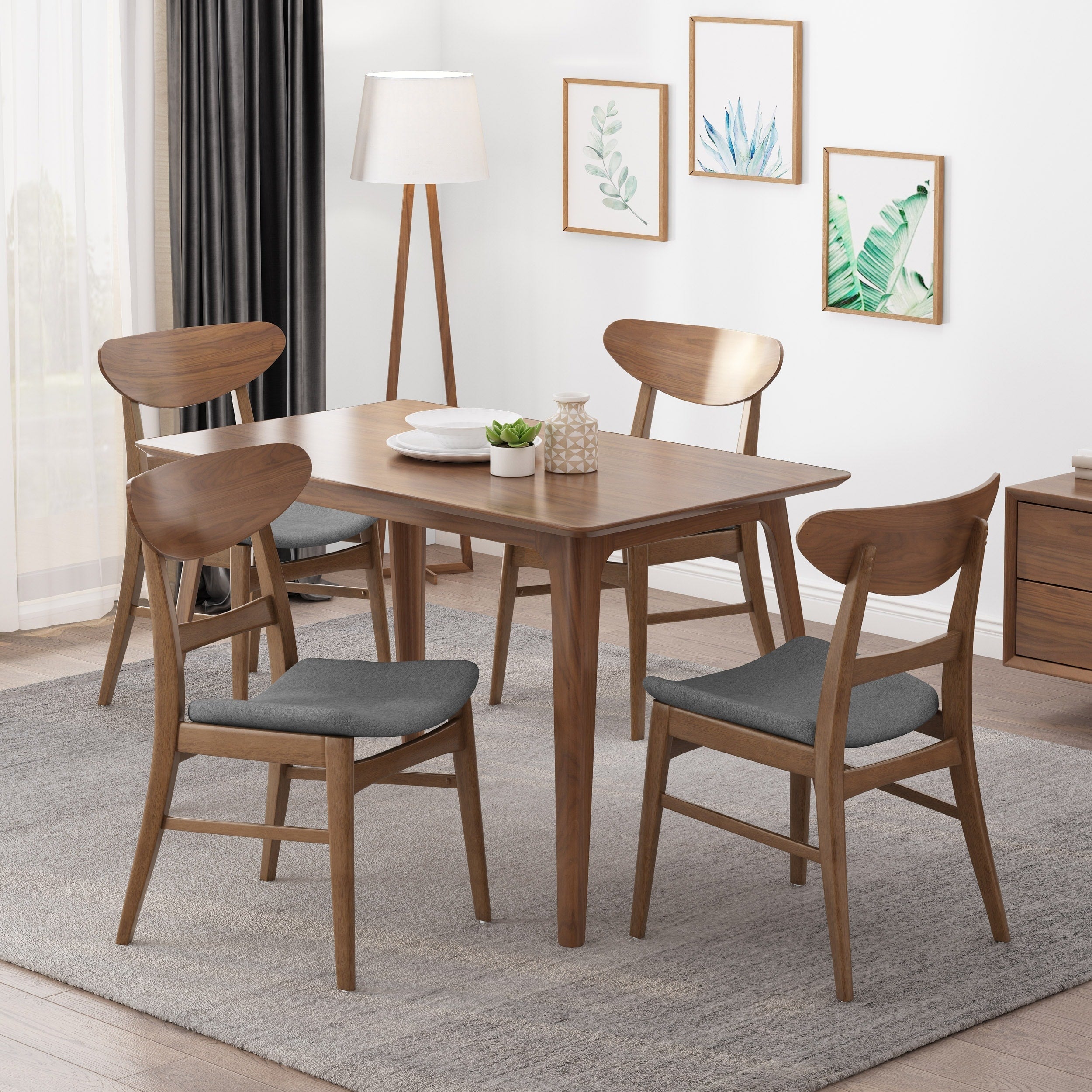 Sedie da pranzo moderne di metà secolo Idalia (set di 4) di Christopher Knight Home
