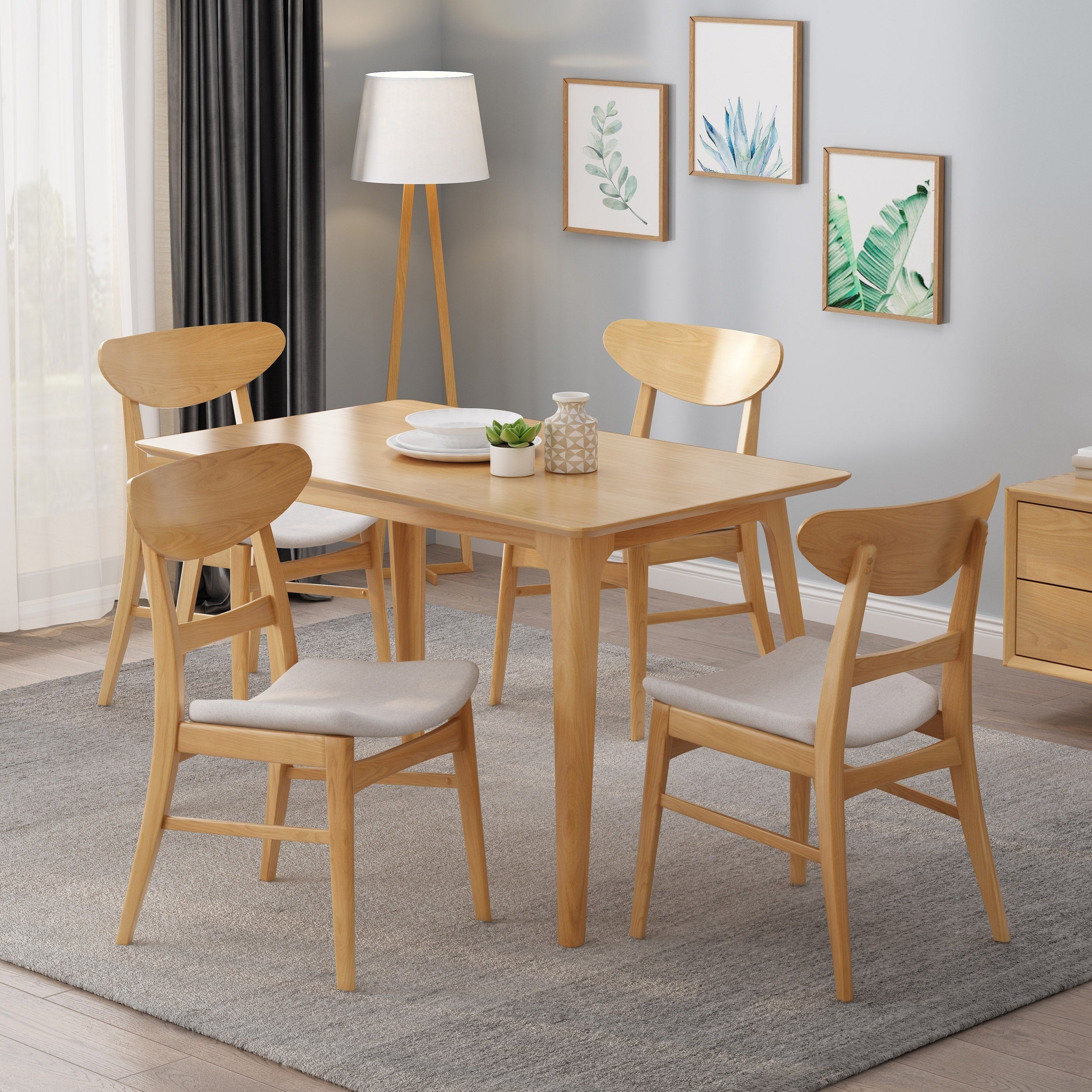 Sedie da pranzo moderne di metà secolo Idalia (set di 4) di Christopher Knight Home