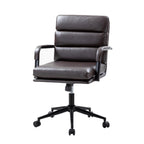 Sedia Joseph Modern Task in similpelle con blocco dell'inclinazione e inclinazione centrale di HULALA HOME