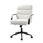 Sedia Joseph Modern Task in similpelle con blocco dell'inclinazione e inclinazione centrale di HULALA HOME