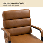 Sedia Joseph Modern Task in similpelle con blocco dell'inclinazione e inclinazione centrale di HULALA HOME