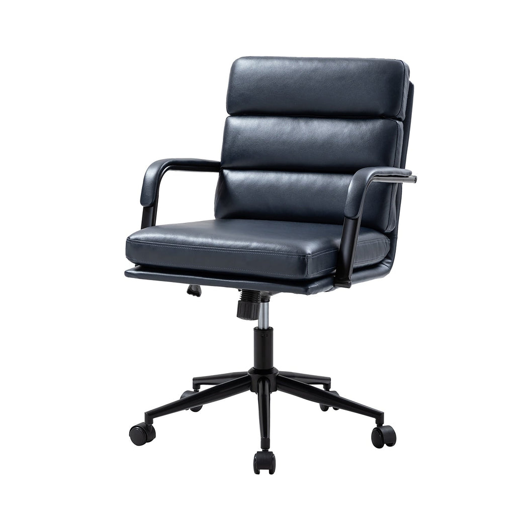 Sedia Joseph Modern Task in similpelle con blocco dell'inclinazione e inclinazione centrale di HULALA HOME