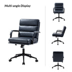 Sedia Joseph Modern Task in similpelle con blocco dell'inclinazione e inclinazione centrale di HULALA HOME