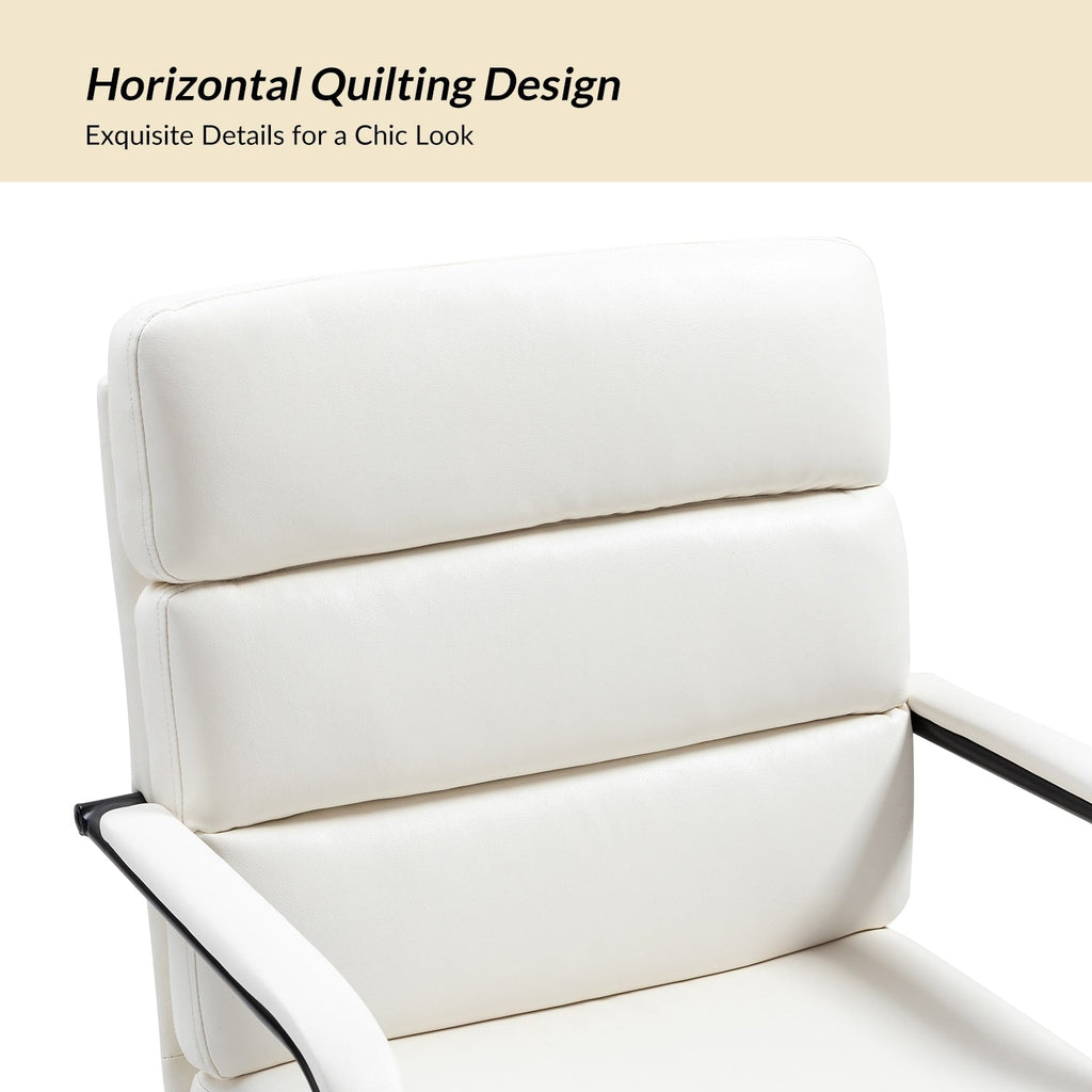 Sedia Joseph Modern Task in similpelle con blocco dell'inclinazione e inclinazione centrale di HULALA HOME