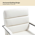 Sedia Joseph Modern Task in similpelle con blocco dell'inclinazione e inclinazione centrale di HULALA HOME