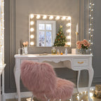 Specchio da trucco LED Keonjinn Hollywood con 15/18 luci LED