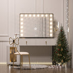 Specchio da trucco LED Keonjinn Hollywood con 15/18 luci LED