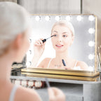 Specchio da trucco LED Keonjinn Hollywood con 15/18 luci LED