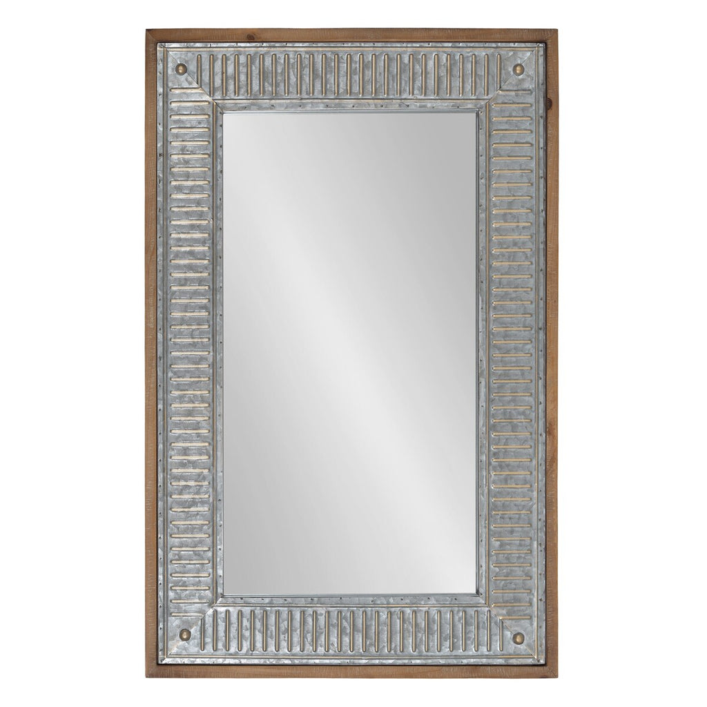 Specchio da parete in legno e metallo Kate e Laurel Deely