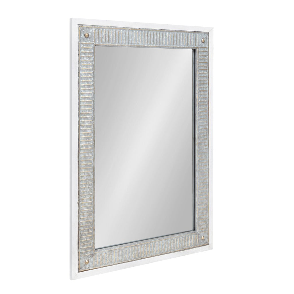 Specchio da parete in legno e metallo Kate e Laurel Deely