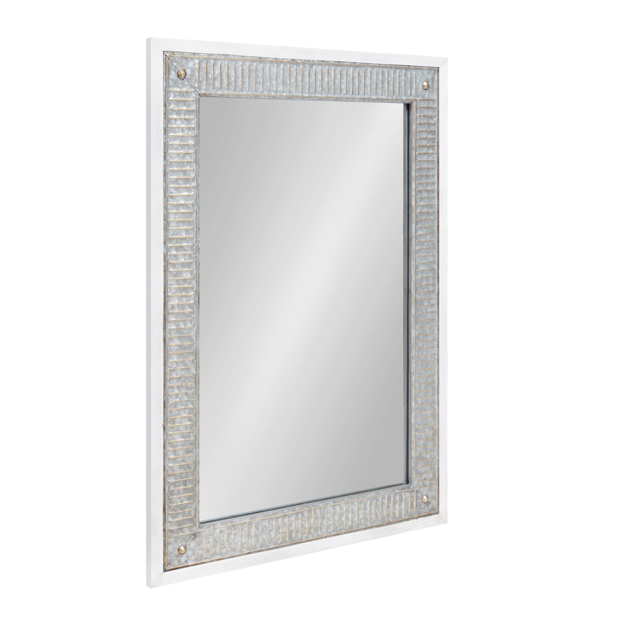 Specchio da parete in legno e metallo Kate e Laurel Deely