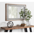 Specchio da parete in legno e metallo Kate e Laurel Deely