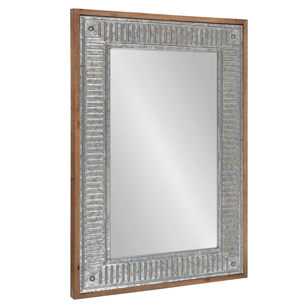 Specchio da parete in legno e metallo Kate e Laurel Deely