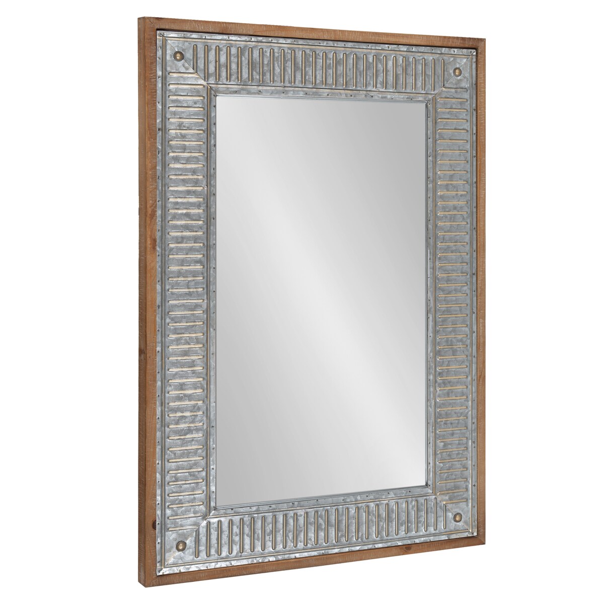 Specchio da parete in legno e metallo Kate e Laurel Deely