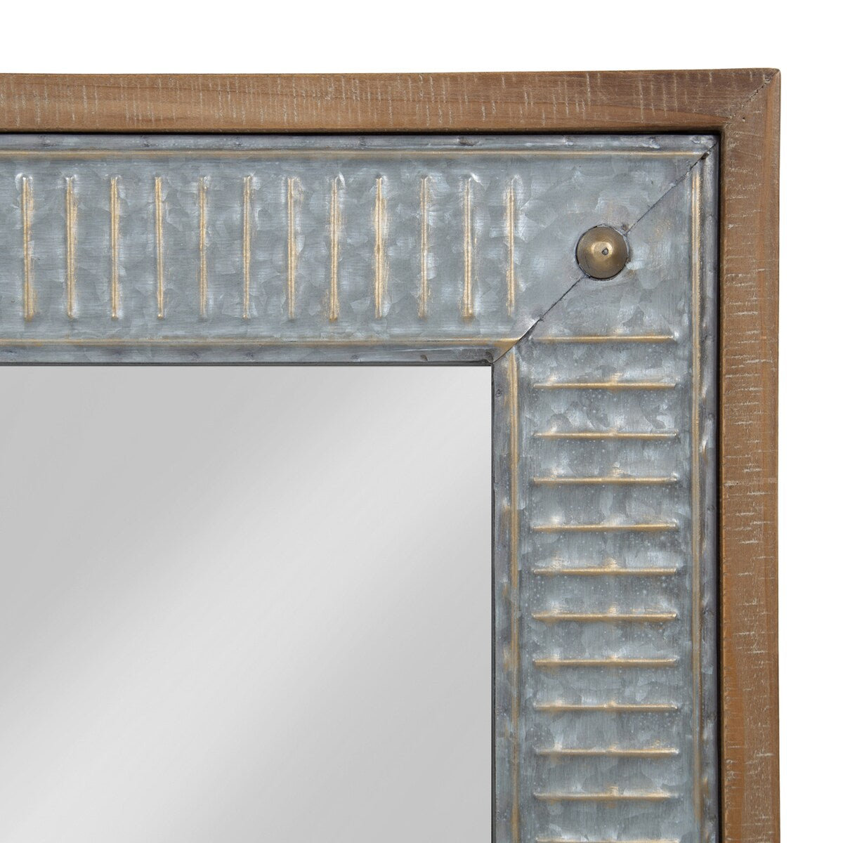 Specchio da parete in legno e metallo Kate e Laurel Deely