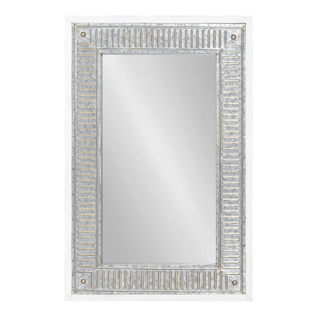 Specchio da parete in legno e metallo Kate e Laurel Deely