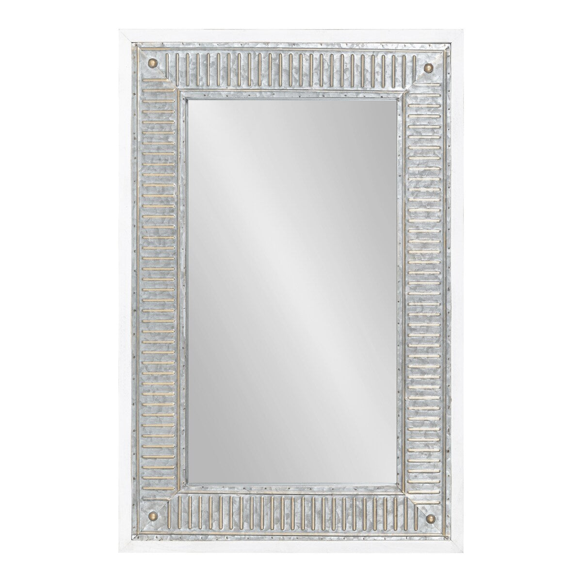 Specchio da parete in legno e metallo Kate e Laurel Deely