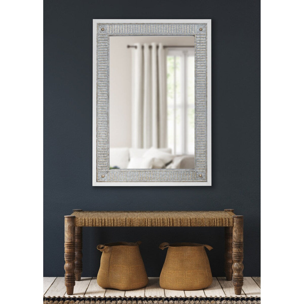 Specchio da parete in legno e metallo Kate e Laurel Deely
