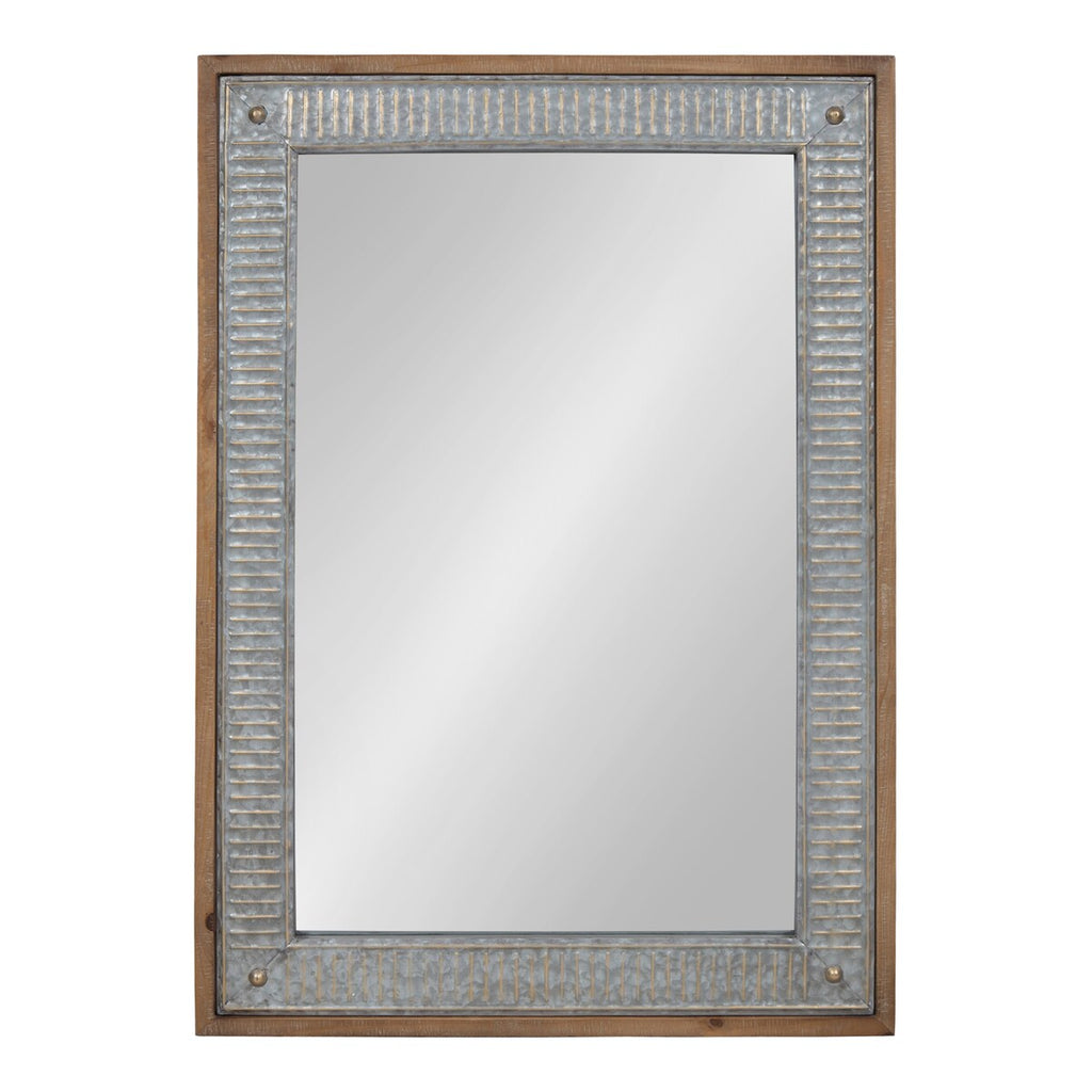 Specchio da parete in legno e metallo Kate e Laurel Deely