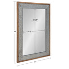 Specchio da parete in legno e metallo Kate e Laurel Deely