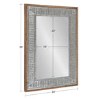 Specchio da parete in legno e metallo Kate e Laurel Deely