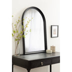Specchio da parete in legno ad arco di Kate e Laurel Hatherleigh
