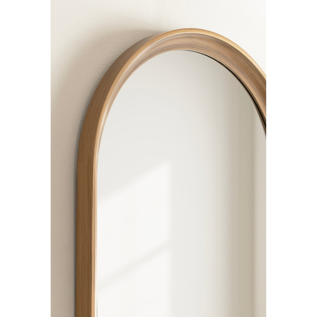 Specchio da parete in legno ad arco di Kate e Laurel Hatherleigh