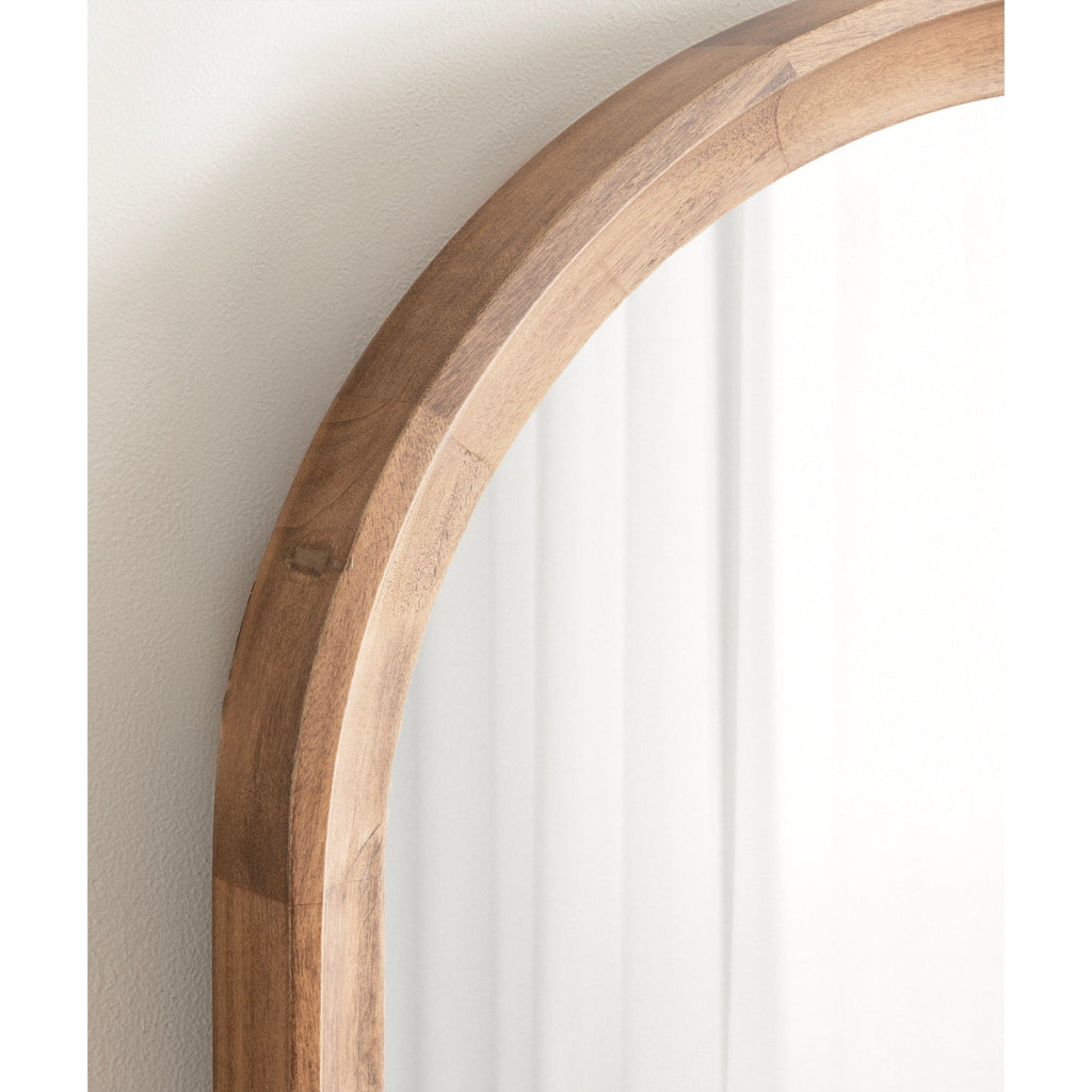 Specchio da parete in legno ad arco di Kate e Laurel Hatherleigh