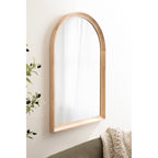 Specchio da parete in legno ad arco di Kate e Laurel Hatherleigh