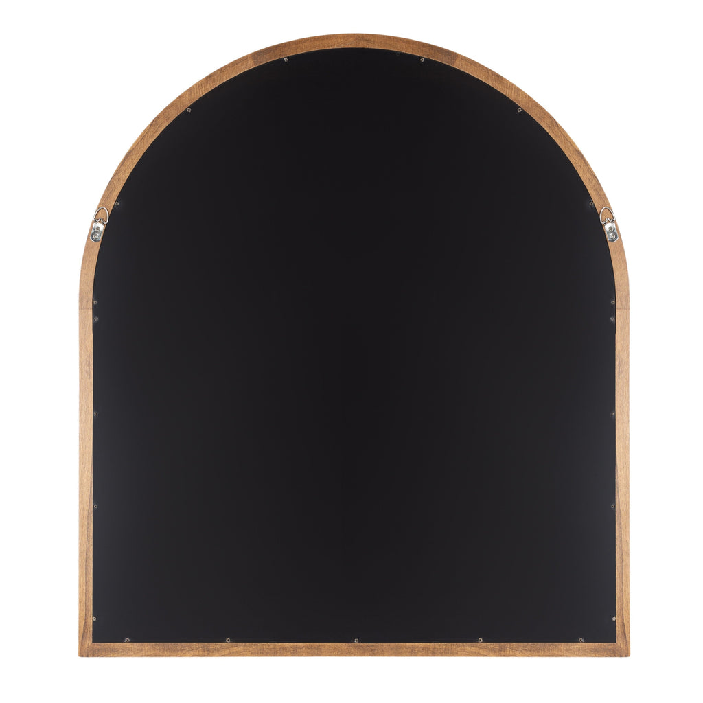 Specchio da parete in legno ad arco di Kate e Laurel Hatherleigh