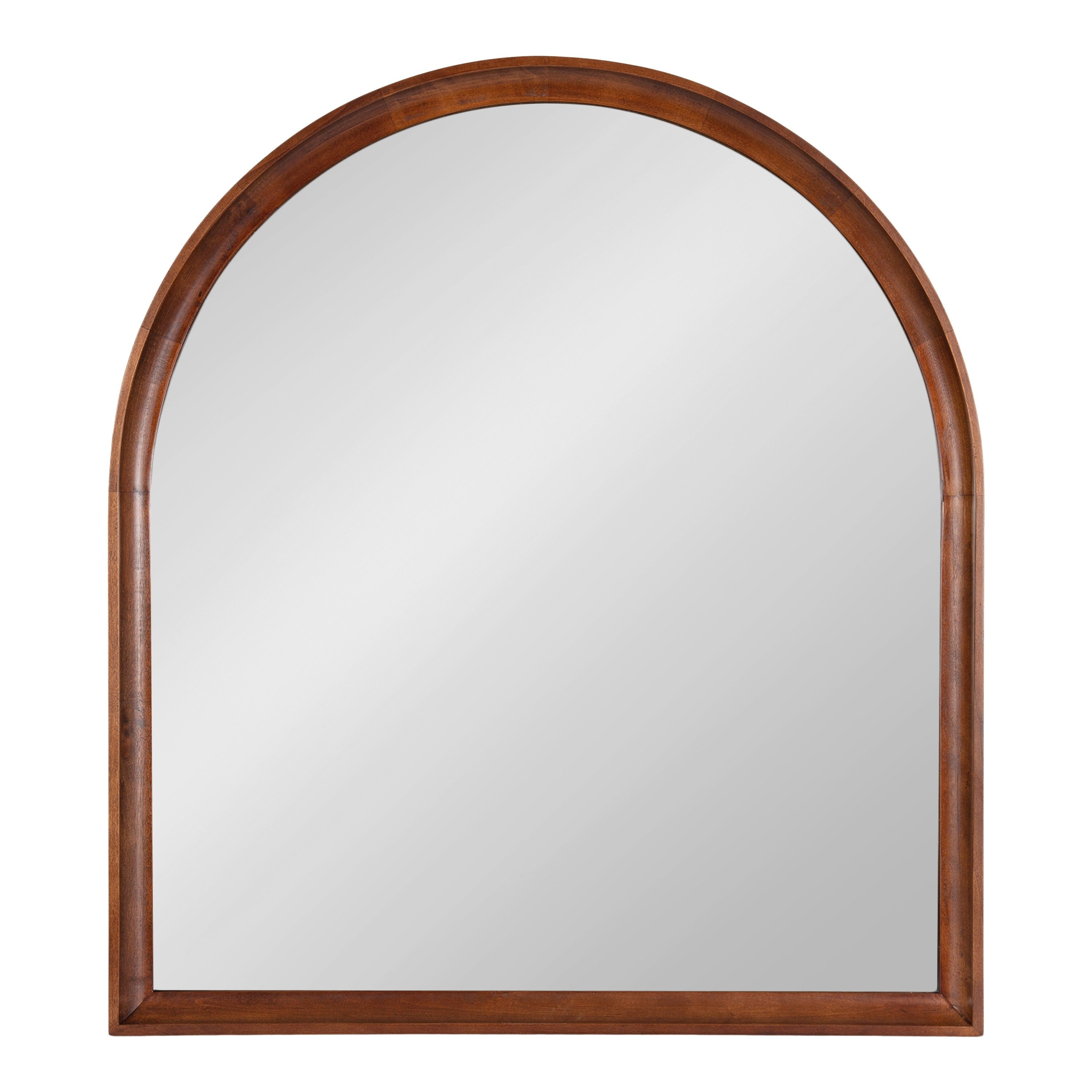 Specchio da parete in legno ad arco di Kate e Laurel Hatherleigh