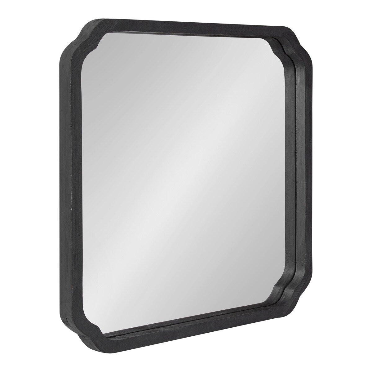 Specchio da parete quadrato in legno di Kate e Laurel Marston