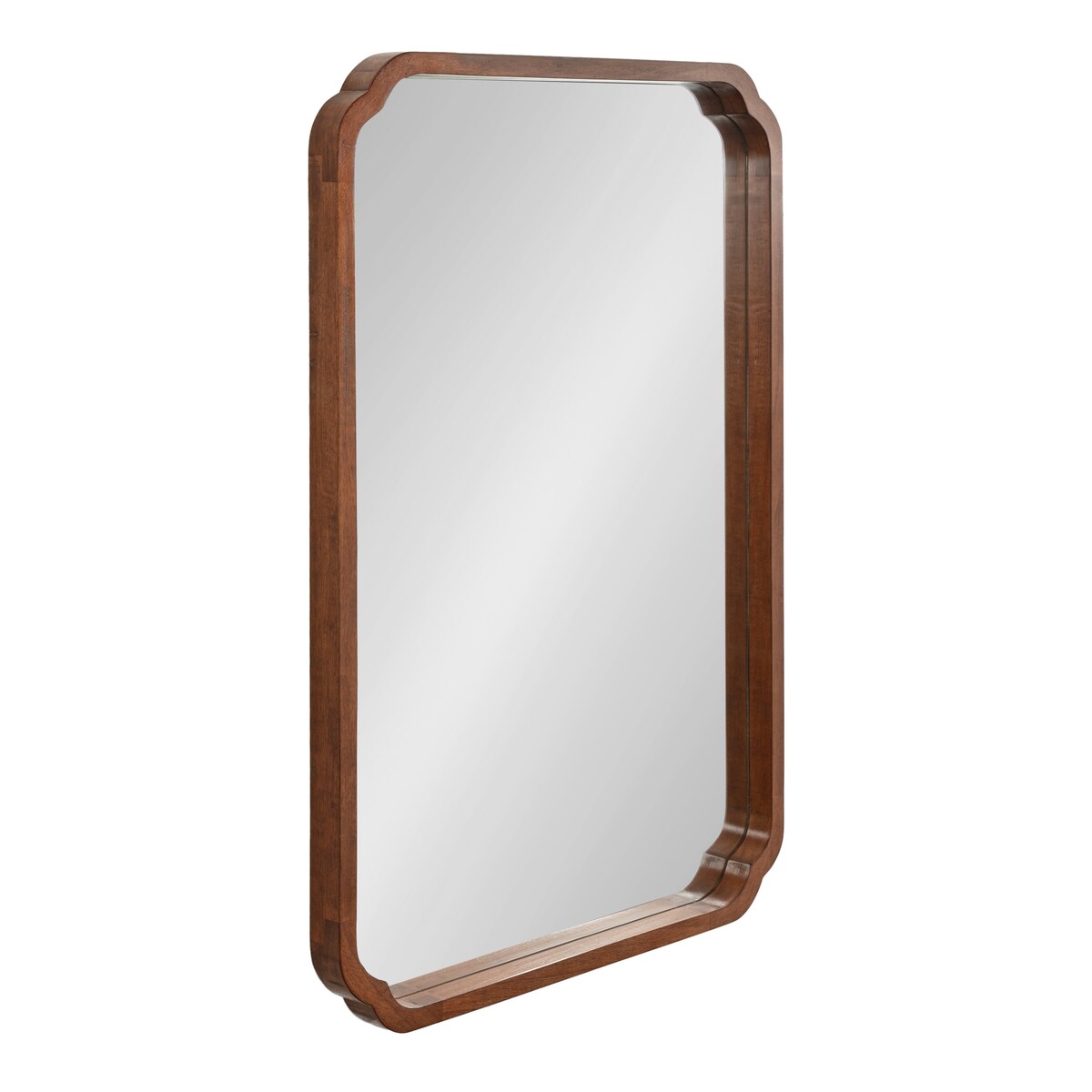 Specchio da parete quadrato in legno di Kate e Laurel Marston