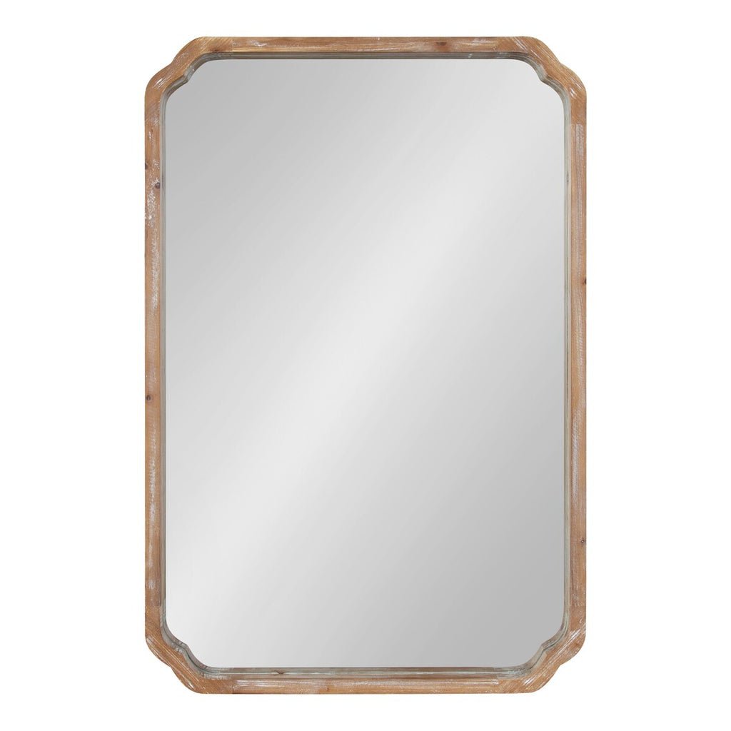 Specchio da parete quadrato in legno di Kate e Laurel Marston