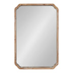 Specchio da parete quadrato in legno di Kate e Laurel Marston